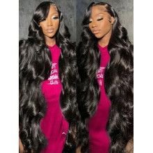 Hairporium 250% Density Body Wave Lace Wig - 13x6 HD Lace Frontal, 13x4 Transparent Lace, 100% Human Hair Loose Wave Wig Hairpor