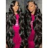 Hairporium 250% Density Body Wave Lace Wig - 13x6 HD Lace Frontal, 13x4 Transparent Lace, 100% Human Hair Loose Wave Wig Hairpor