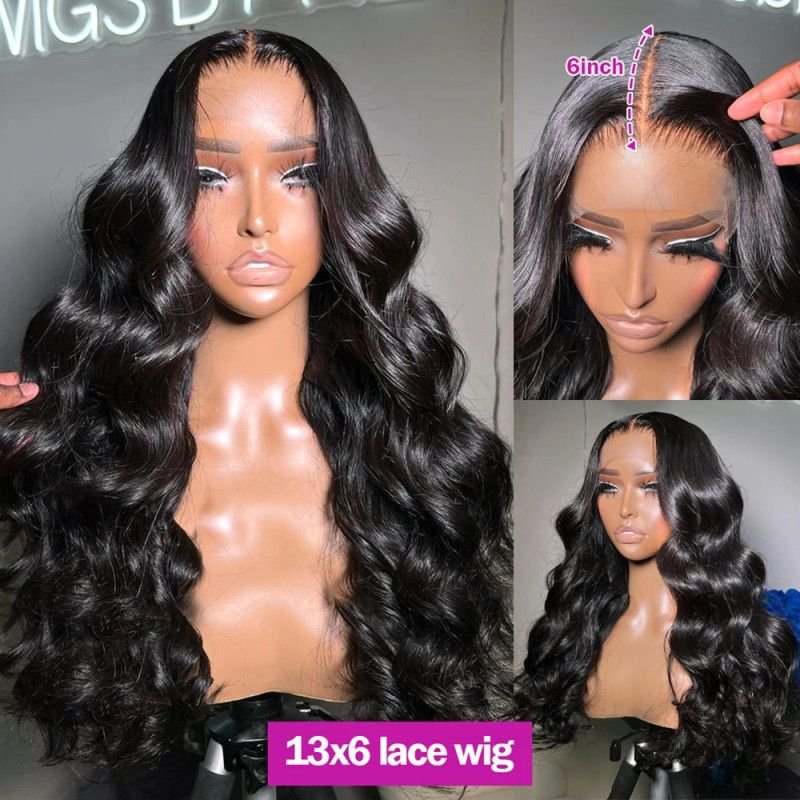 Hairporium Body Wave HD Lace Front Wig - 13x4 & 13x6 Transparent Lace, 180% Density Human Hair, 4x4 Closure Option Hairporium 2 