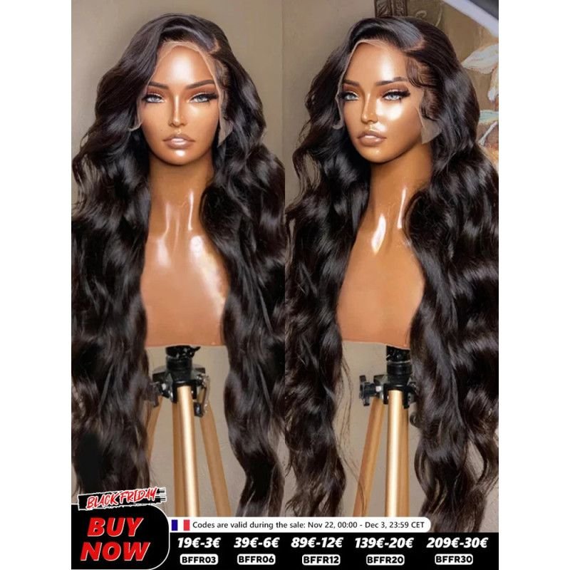 Hairporium Body Wave Human Hair Wig - 13x4 Lace Front & 4x4 Closure, Bleached Knots & Natural Hairline for Women Hairporium 2 - 