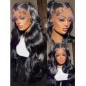 Hairporium Body Wave Human Hair Wig - 13x4 Lace Front & 4x4 Closure, Bleached Knots & Natural Hairline for Women