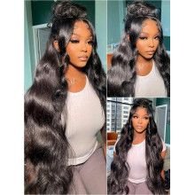 Hairporium Body Wave Human Hair Wig - 13x4 Lace Front & 4x4 Closure, Bleached Knots & Natural Hairline for Women Hairporium 3 - 