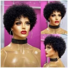 Hairporium Afro Kinky Curly Wig – Bouncy Brazilian Remy Human Hair for Black Women Hairporium 3 - Hairporium 