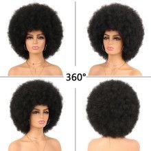 Short Afro Kinky Curly Human Hair Wig With Bangs Fluffy Natural Bob Wigs Brazilian Full Wigs Hairporium 3 - Hairporium 