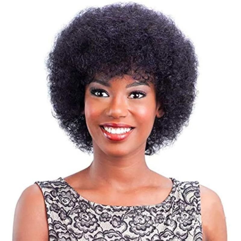 Hairporium Afro Kinky Curly Pixie Cut Human Hair Wig – Natural Looking Fluffy Short Wig for Women Hairporium 1 - Hairporium 