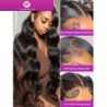 Hairporium Body Wave Human Hair Wig - 13x4 Lace Front & 4x4 Closure, Bleached Knots & Natural Hairline for Women Hairporium 4 - 