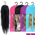 Hairporium Long Wig Storage Bag with Hanger – Premium Hair Extension Storage Bag with Wig Hanger for Home Salon Organiser