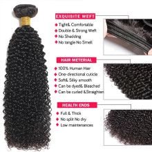 Hairporium Mongolian Kinky Curly Human Hair Bundles - Natural Hair Extensions for Women, 1/3/4 Piece Options Hairporium 5 - Hair