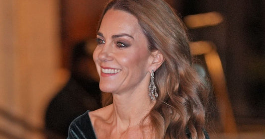Princess Kate with a softly lighter brunette hairstyle