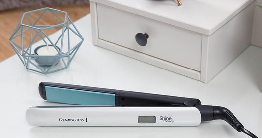 Remington Shine Therapy hair straightener product image on a clean background