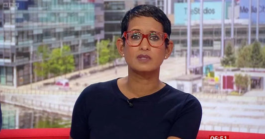 Naga Munchetty with a retro, voluminous Strictly-era hairstyle