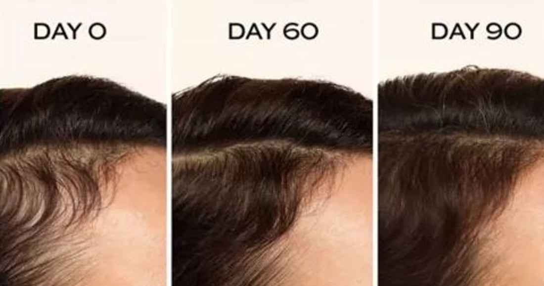 Hair serum bottle photographed for a retail beauty feature