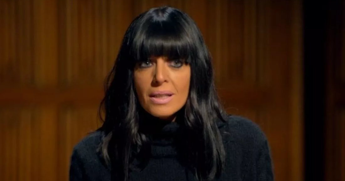 Claudia Winkleman featured beside a haircare product image in a Mirror article