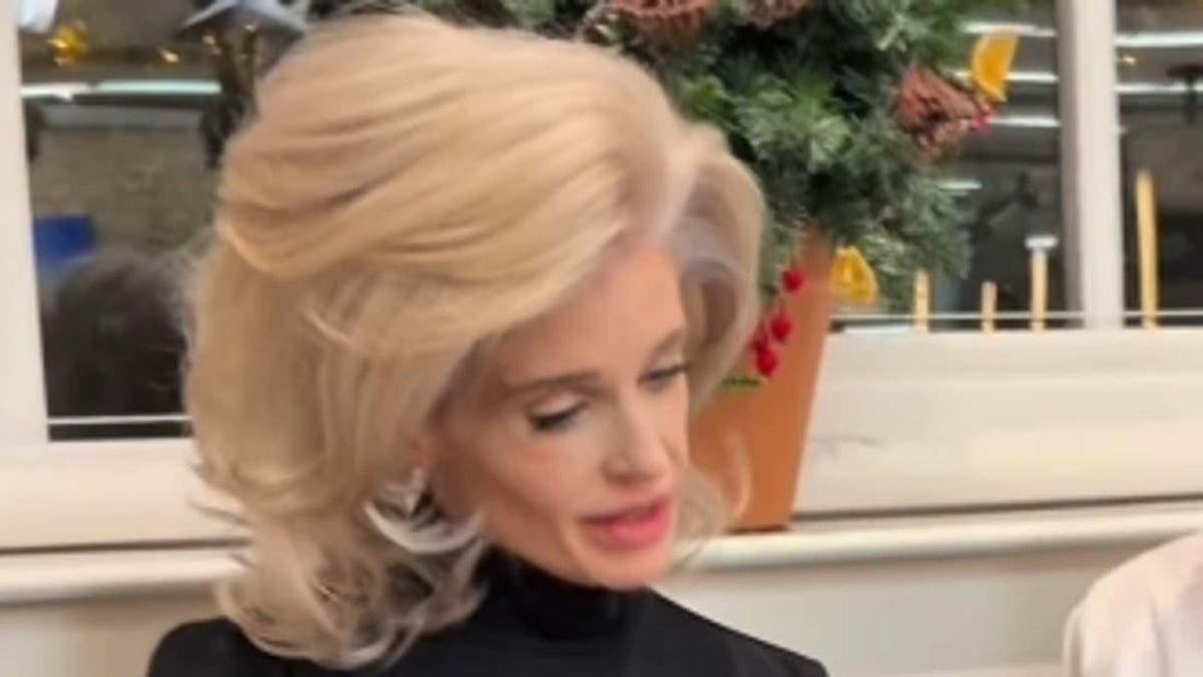 Kelly Osbourne revealing a dramatic new hairstyle in an Instagram video clip