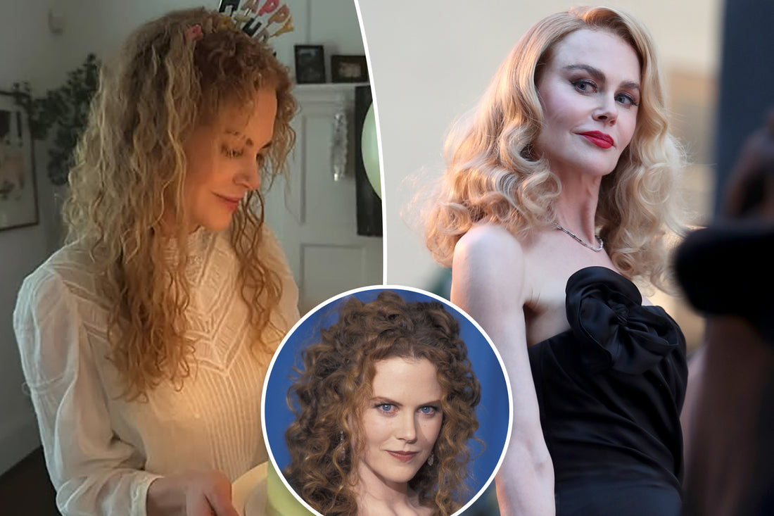 Nicole Kidman wearing her hair in natural-looking curls