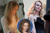 Nicole Kidman wearing her hair in natural-looking curls