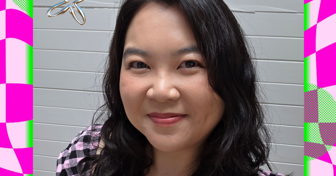 Soft, glossy loose curls styled like a Korean digital perm