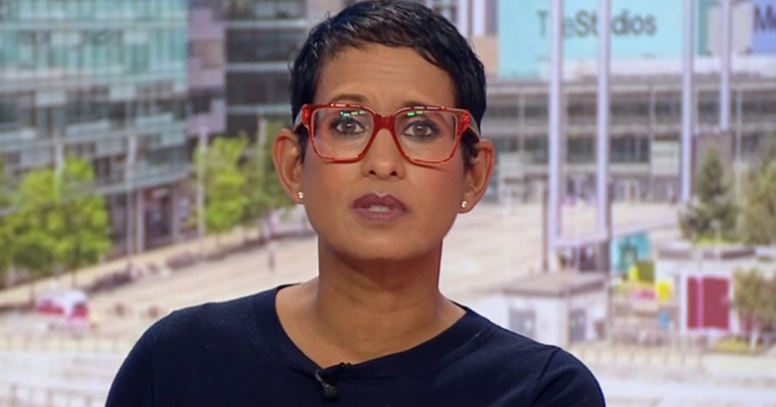 Throwback photo of Naga Munchetty with a dramatic, different hairstyle
