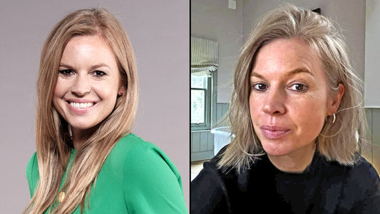 Woman with a fresh short haircut after a big chop