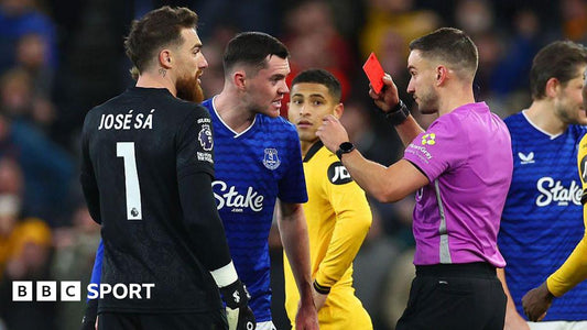 A football match image used by BBC Sport alongside a hair-pull incident report