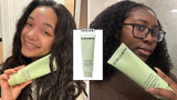 Beauty editorial lead image accompanying a review of a smoothing air-dry curl cream