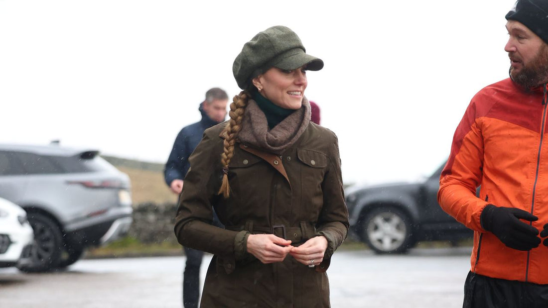 The Princess of Wales wearing a casual braid during a royal visit