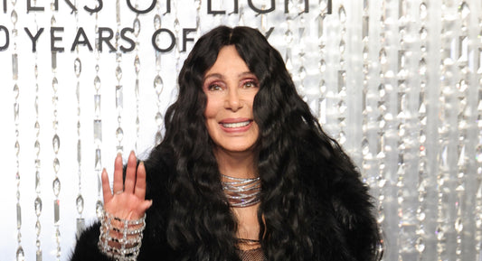 Cher wearing a bleach-blonde wig at a New York afterparty