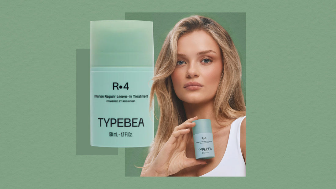 Woman with glossy blonde hair showcasing results of bond-repair treatment