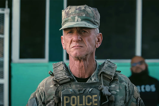 Sean Penn pictured in 'One Battle After Another' promotional still