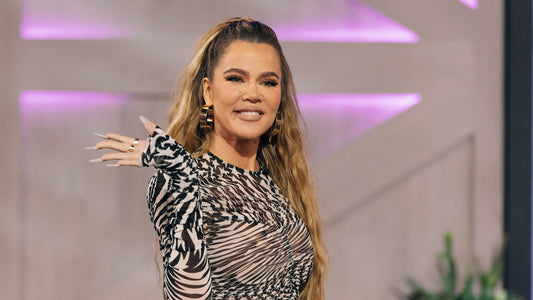 Khloé Kardashian wearing a curly long bob hairstyle