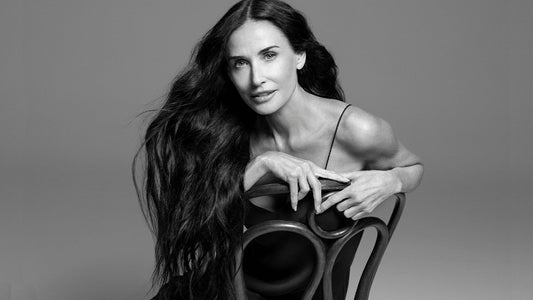 Demi Moore pictured for a Kérastase campaign hero image
