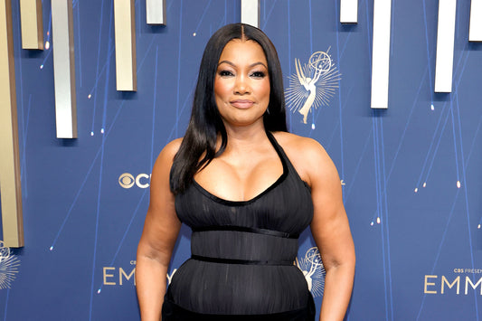 Garcelle Beauvais debuting a short blue lob hairstyle