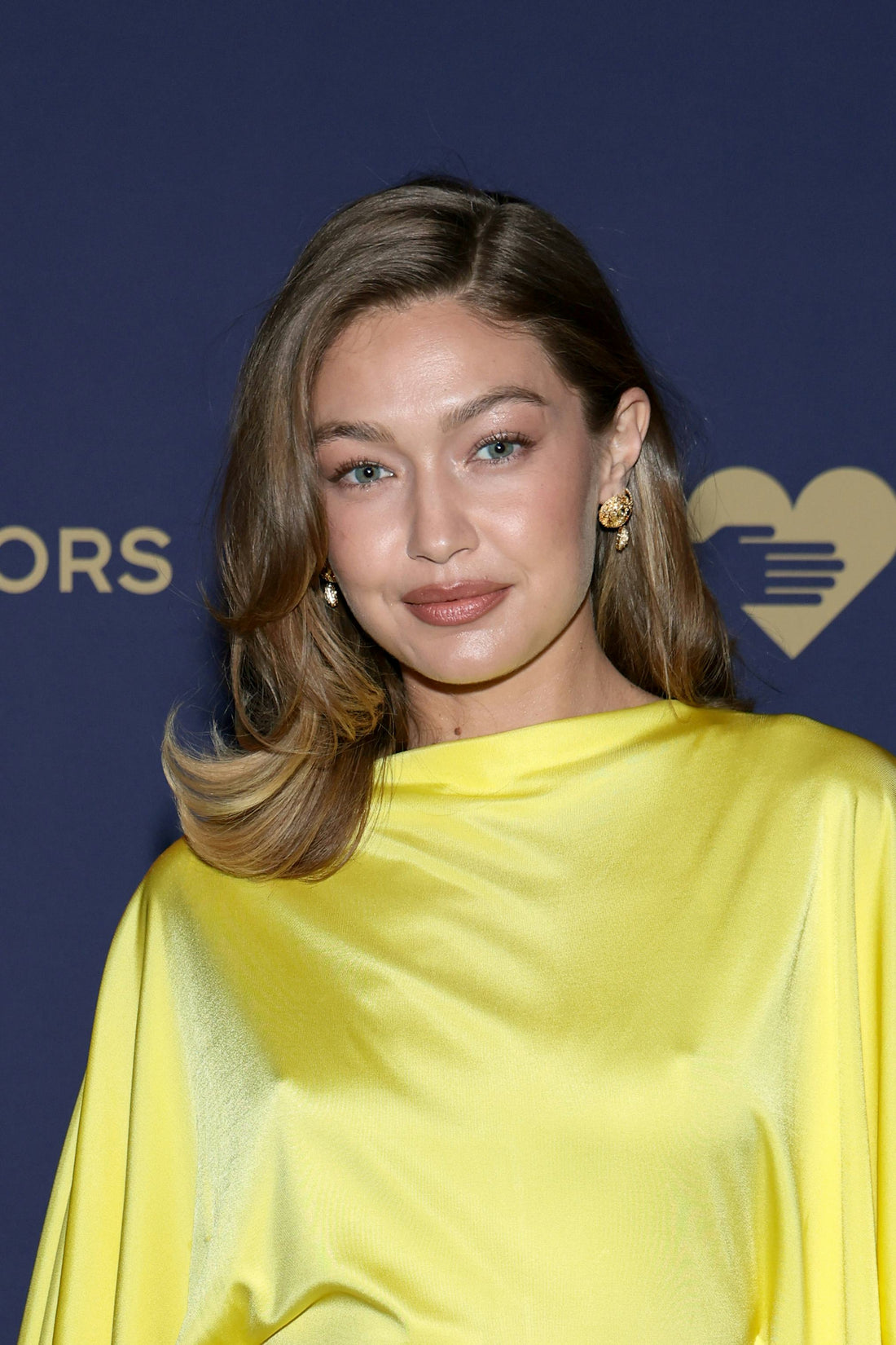 Gigi Hadid pictured in New York debuting glossy black hair