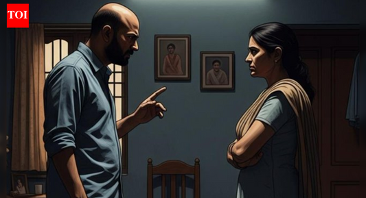 A couple in discussion, illustrating relationship tension around appearance