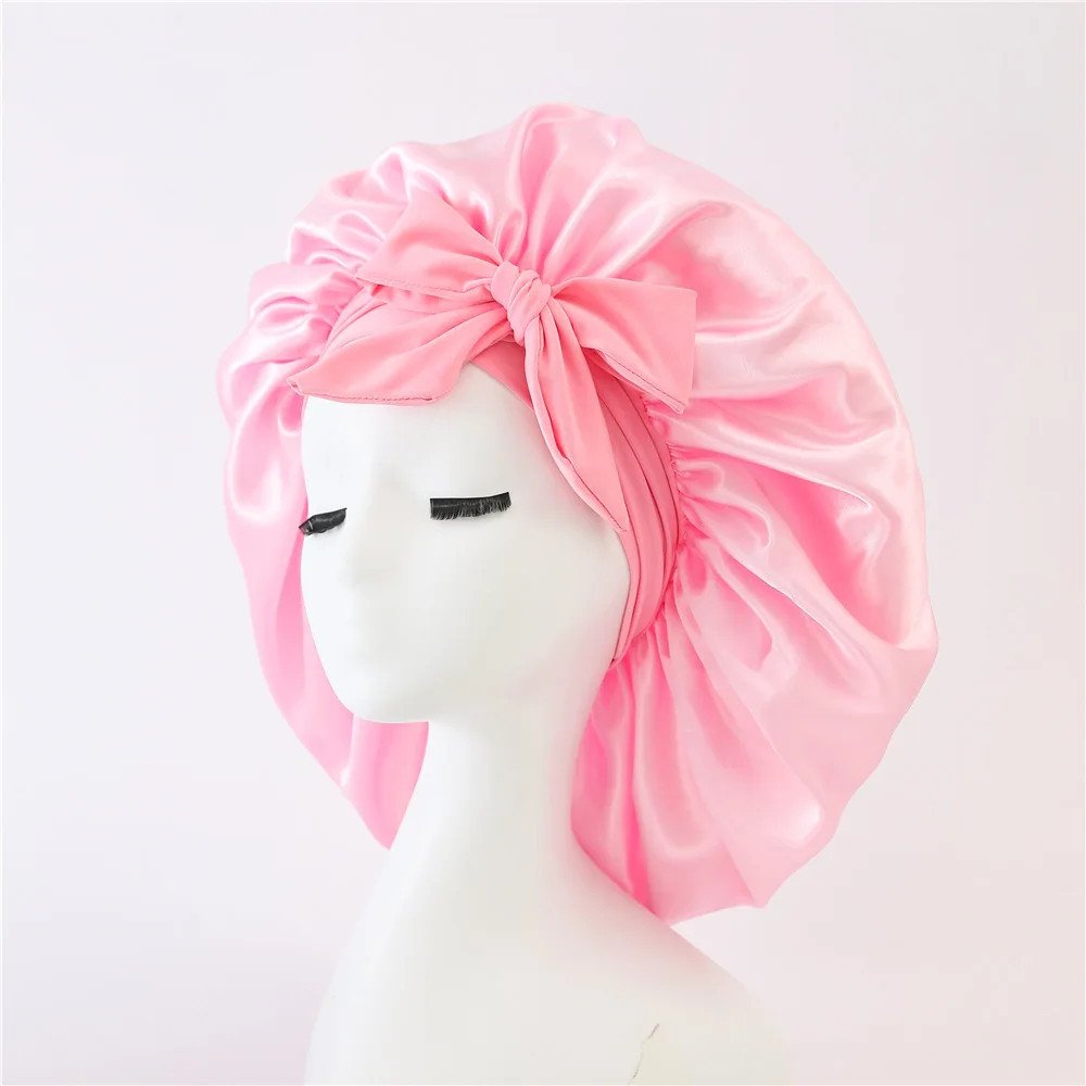 Hairporium Satin Bonnet Sleep Cap – Luxury Satin Night Cap for Hair Protection & Overnight Moisture Retention