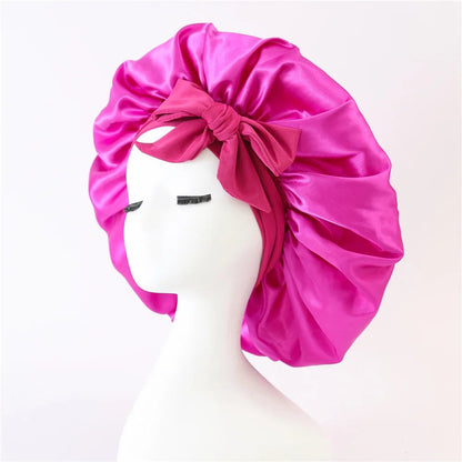 Hairporium Satin Bonnet Sleep Cap – Luxury Satin Night Cap for Hair Protection & Overnight Moisture Retention
