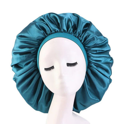 Hairporium Oversized Silky Satin Bonnet – Elegant Soft Night Cap for Women’s Hair Protection & Overnight Moisture Retention