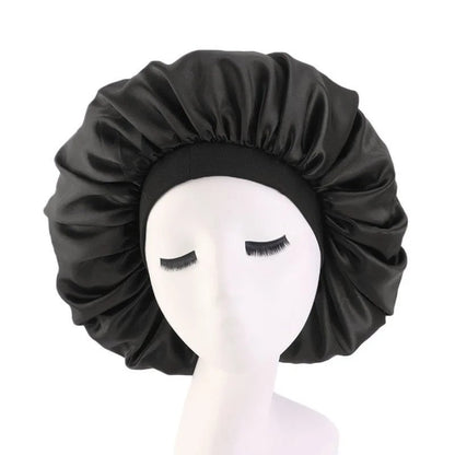 Hairporium Oversized Silky Satin Bonnet – Elegant Soft Night Cap for Women’s Hair Protection & Overnight Moisture Retention