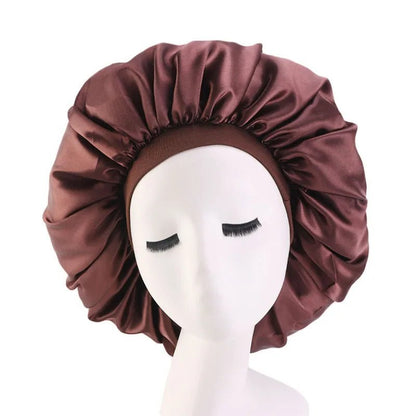 Hairporium Oversized Silky Satin Bonnet – Elegant Soft Night Cap for Women’s Hair Protection & Overnight Moisture Retention