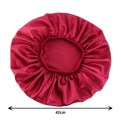 Hairporium Oversized Silky Satin Bonnet – Elegant Soft Night Cap for Women’s Hair Protection & Overnight Moisture Retention