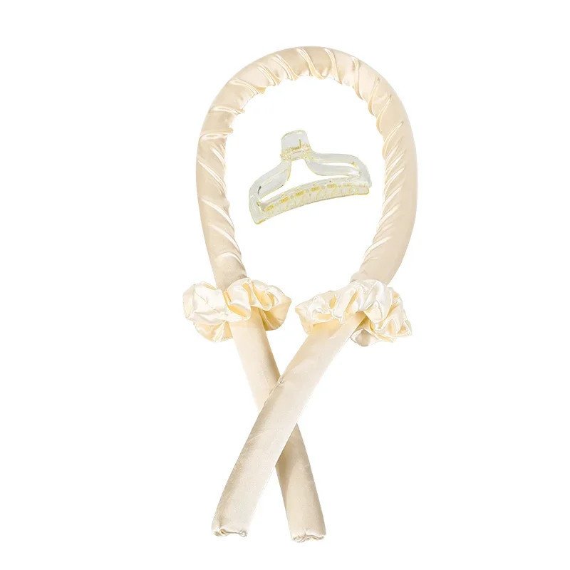 Hairporium Heatless Curling Rod Headband – Luxury Silk Ribbon Hair Rollers for Effortless Overnight Curls