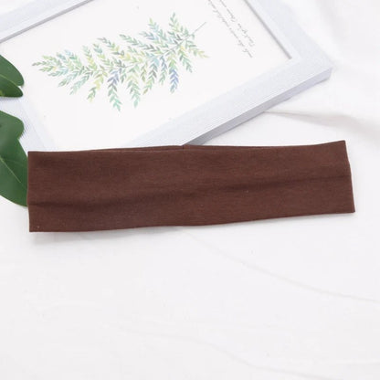 Hairporium Elastic Cotton Fashion Headbands – Soft Stretch Hair Bands for Fitness, Yoga, Makeup & Everyday Style